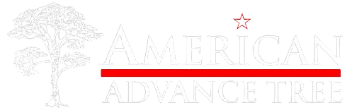 American Advance Tree white logo